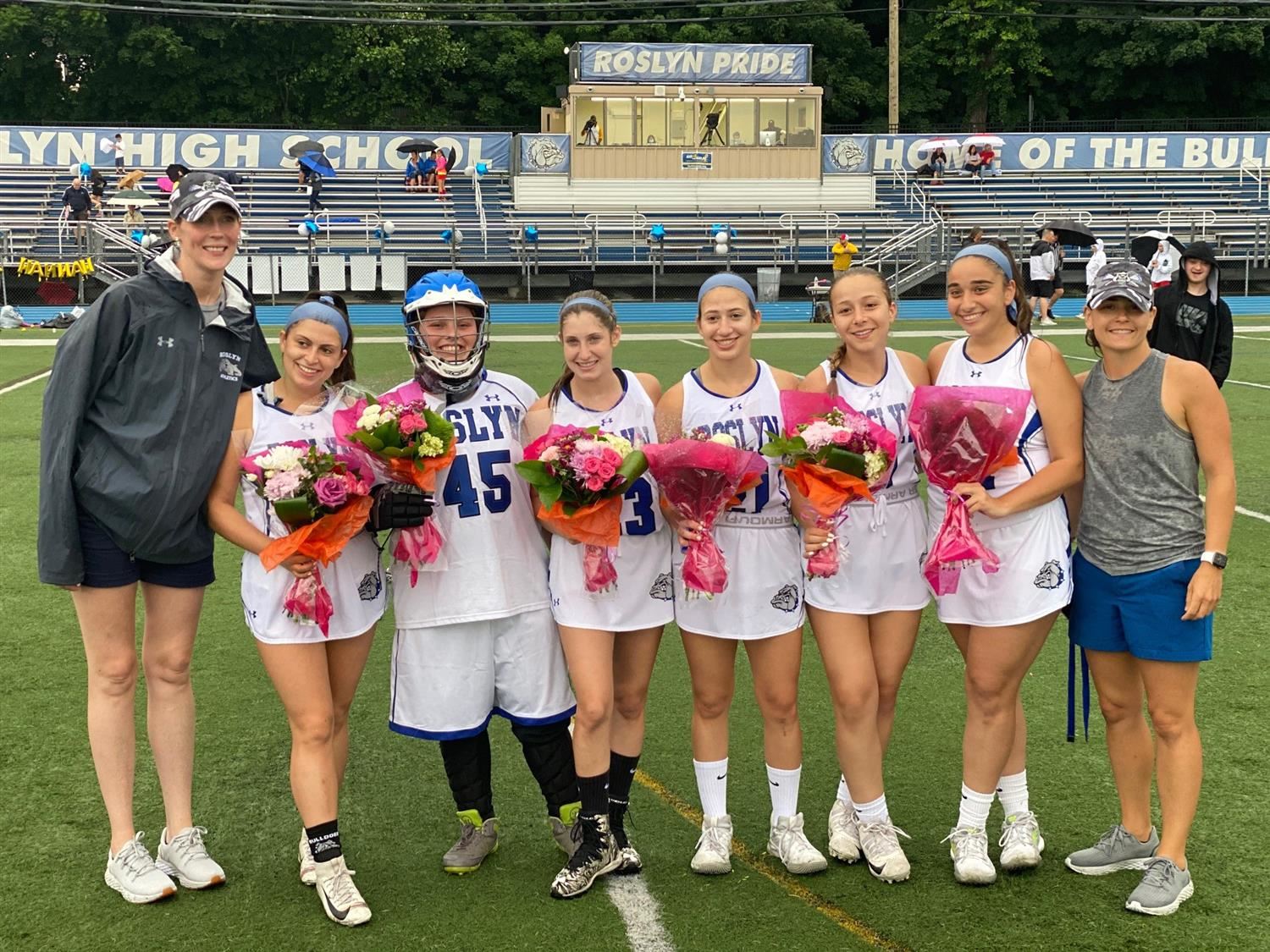 Senior Lacrosse Players and Coaches